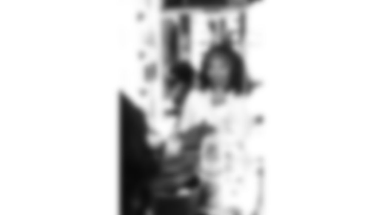 Kansas City Chiefs Cheerleaders in the locker room prior to a week 15 NFL Football game against the Los Angeles Chargers on Sunday, December 14, 2025 in Kansas City, MO.