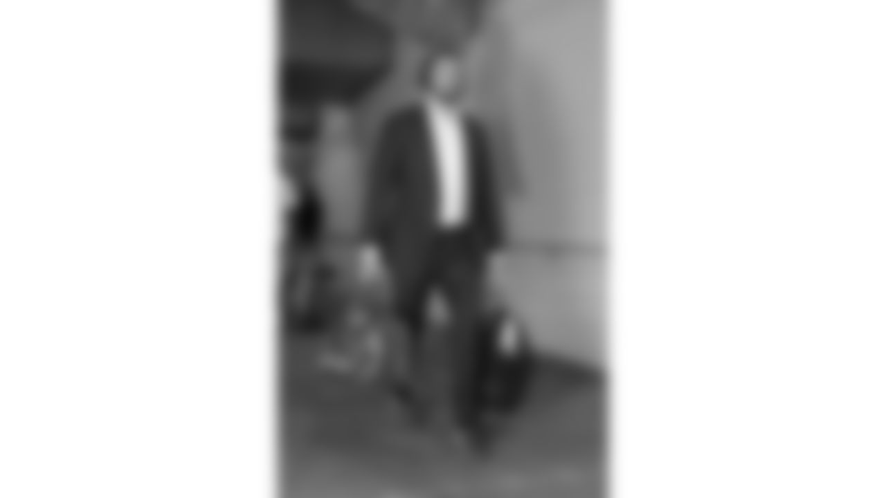 Kansas City Chiefs long snapper James Winchester (41) arrives at Nissan Stadium prior to a week 16 NFL Football game against the Tennessee Titans on Sunday, December 21, 2025 in Nashville, Tennessee.