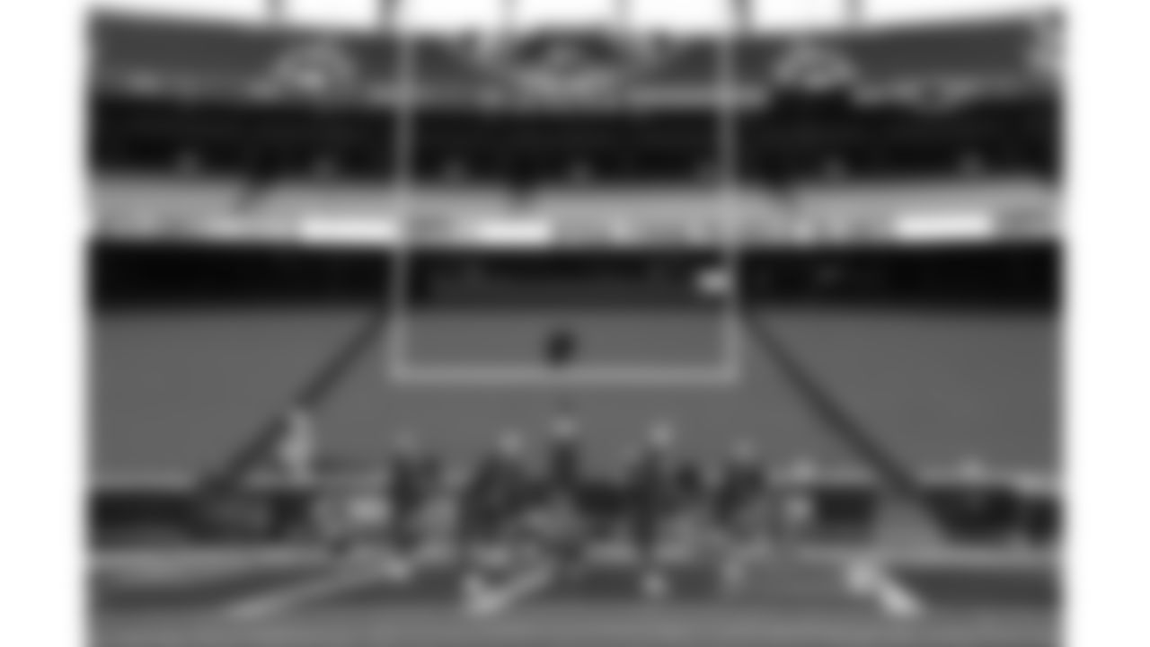 Kansas City Chiefs Cheerleaders practice on the field prior to a week 14 NFL Football game against the Houston Texans on Sunday, December 7, 2025 in Kansas City, MO.