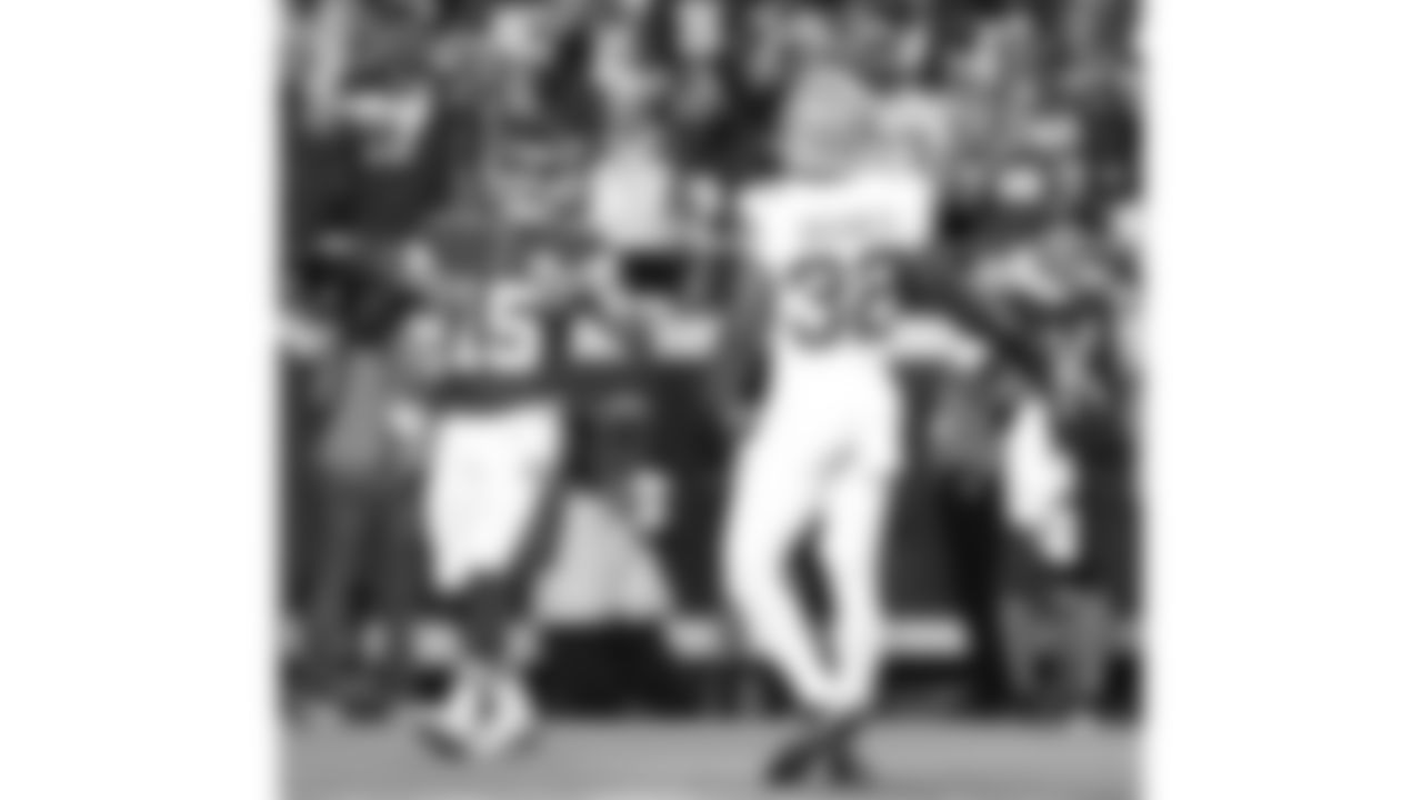 Kansas City Chiefs quarterback Patrick Mahomes (15) celebrates in front of Detroit Lions safety Brian Branch (32) during the week 6 NFL football game, Sunday, October 12, 2025 in Kansas City, MO.