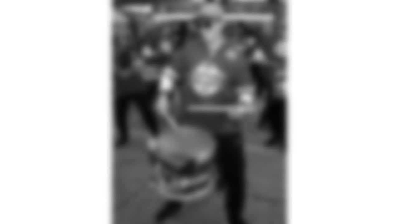 Rumble before a week 8 NFL football game against the Washington Commanders, Monday, October 27, 2025, in Kansas City, MO.