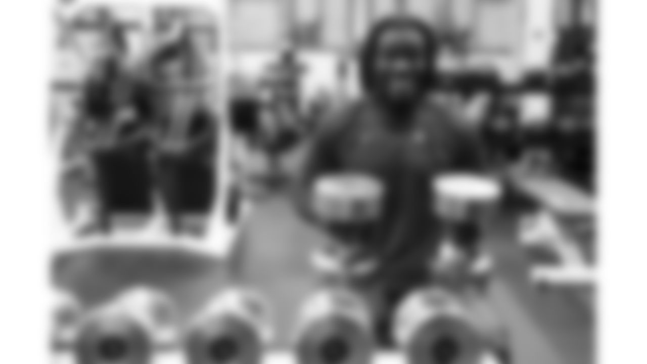 Kansas City Chiefs wide receiver Rashee Rice (4) puts in work in the weight room on Thursday, June 5, 2025.
