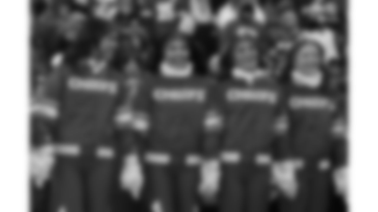 The Kansas City Chiefs Cheerleaders announce Sadie as their 2026 Pro Bowl Cheerleader on the field during a week 15 NFL Football game against the Los Angeles Chargers on Sunday, December 14, 2025 in Kansas City, MO.