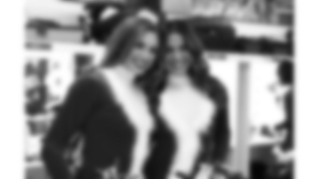 The Kansas City Chiefs Cheerleaders and Entertainment teams prior to a week 17 NFL Football game against the Denver Broncos on December 25, 2025 in Kansas City, MO.