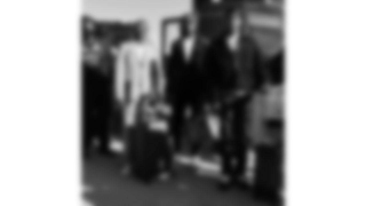 Kansas City Chiefs wide receiver Hollywood Brown (5) and wide receiver Rashee Rice (4) travels for a week 11 matchup with the Denver Broncos Saturday November 15, 2025.