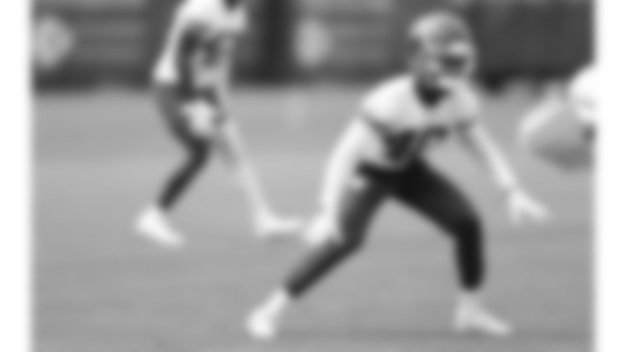 Kansas City Chiefs cornerback Ekow Boye-Doe (40) at practice during Phase 3 of OTAs on Wednesday, May 22, 2024 in Kansas City, MO.