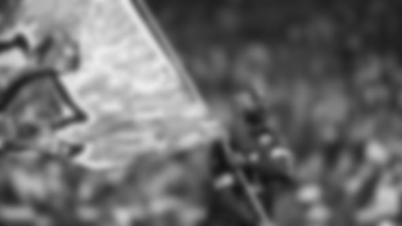 A flag runner during a week 8 NFL football game against the Washington Commanders, Monday, October 27, 2025, in Kansas City, MO.