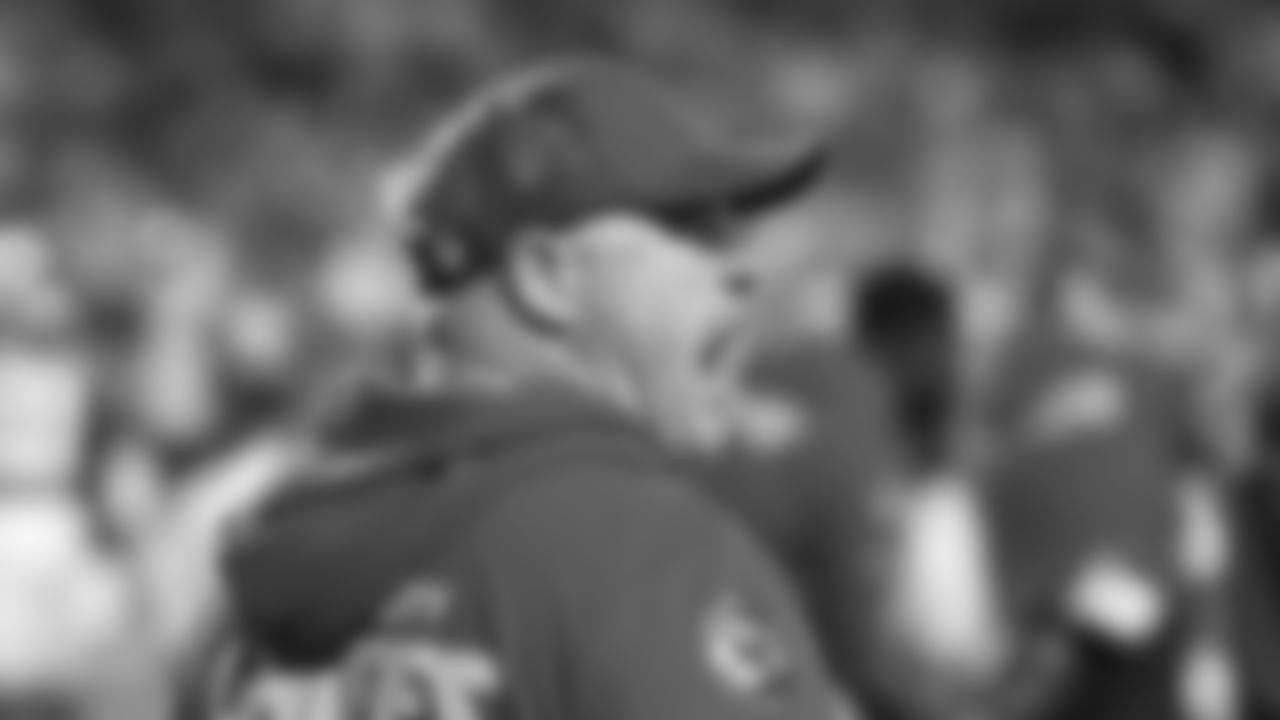 Kansas City Chiefs Senior Defensive Assistant Matt House looks on prior to an NFL week 17 matchup against the Denver Broncos, Thursday, December 25, 2025.