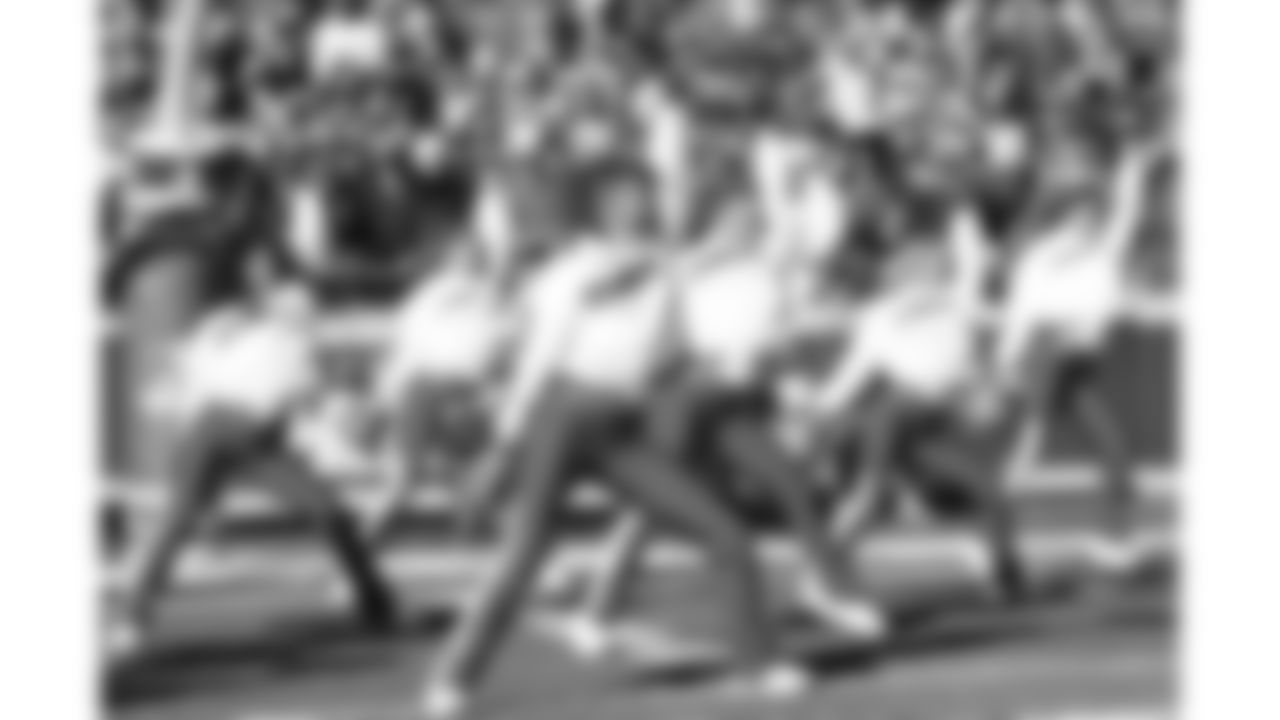 Kansas City Chiefs Cheerleaders perform during a week 15 NFL Football game against the Los Angeles Chargers on Sunday, December 14, 2025 in Kansas City, MO.