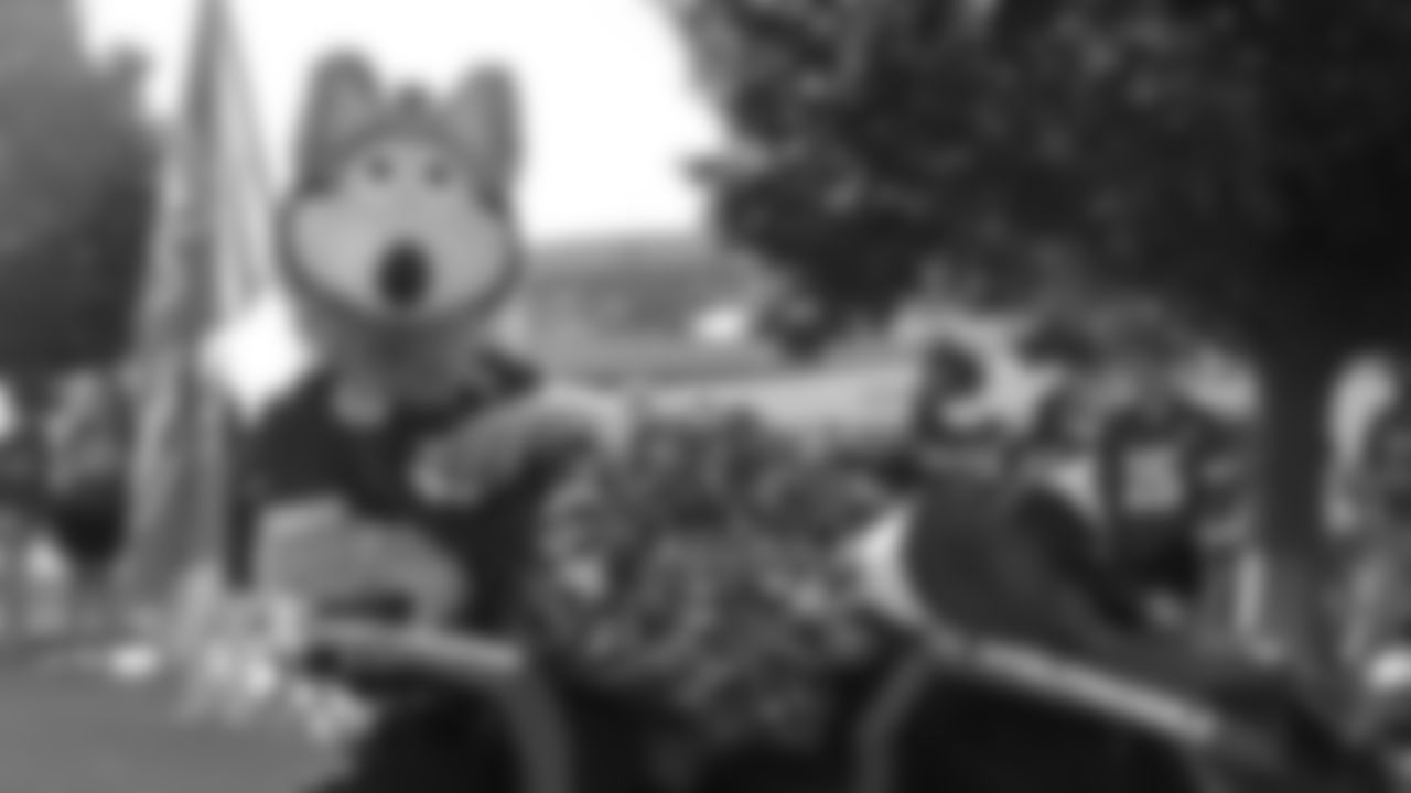 KC Wolf prior to a preseason week 3 NFL football game against the Chicago Bears, Friday, August 22, 2025 in Kansas City, MO.