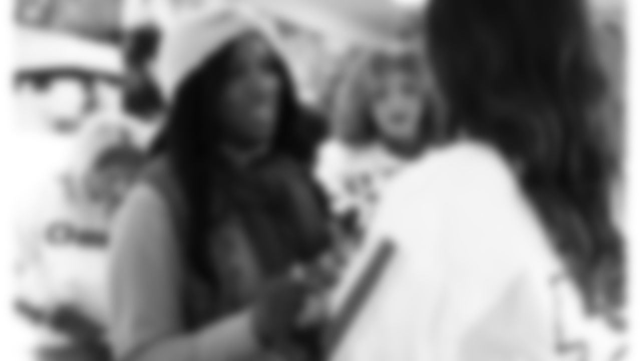 Kansas City Chiefs Cheerleaders in the locker room prior to a week 14 NFL Football game against the Houston Texans on Sunday, December 7, 2025 in Kansas City, MO.