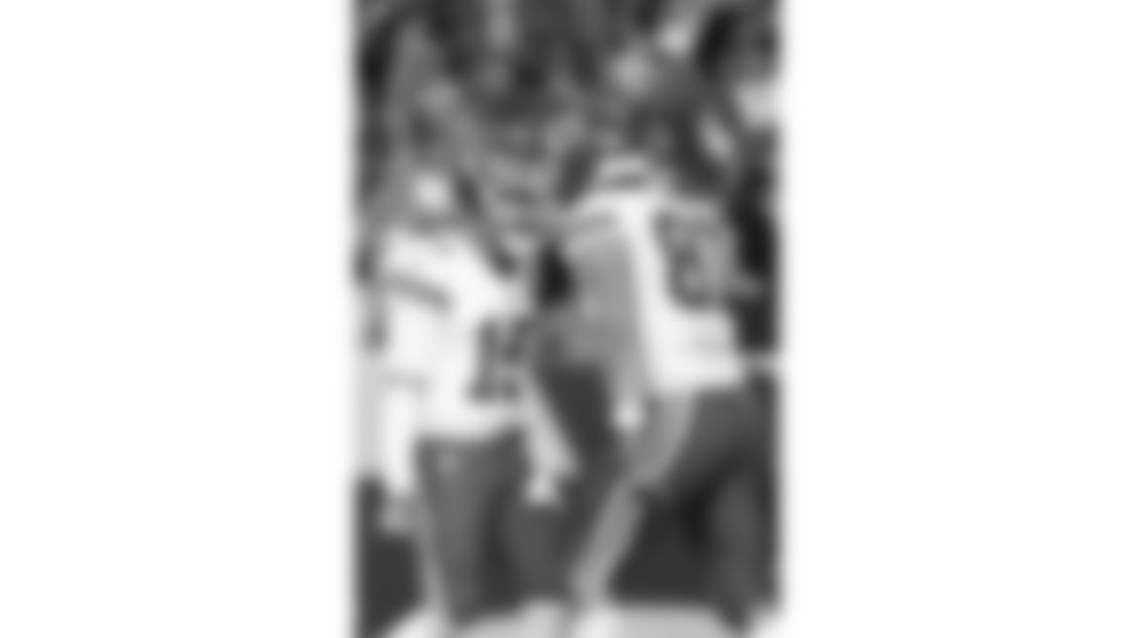 Kansas City Chiefs tight end Travis Kelce (87) and quarterback Patrick Mahomes (15) celebrate a touchdown during a week 11 NFL Football game against the Denver Broncos on Sunday, November 16, 2025 in Denver, Colorado.