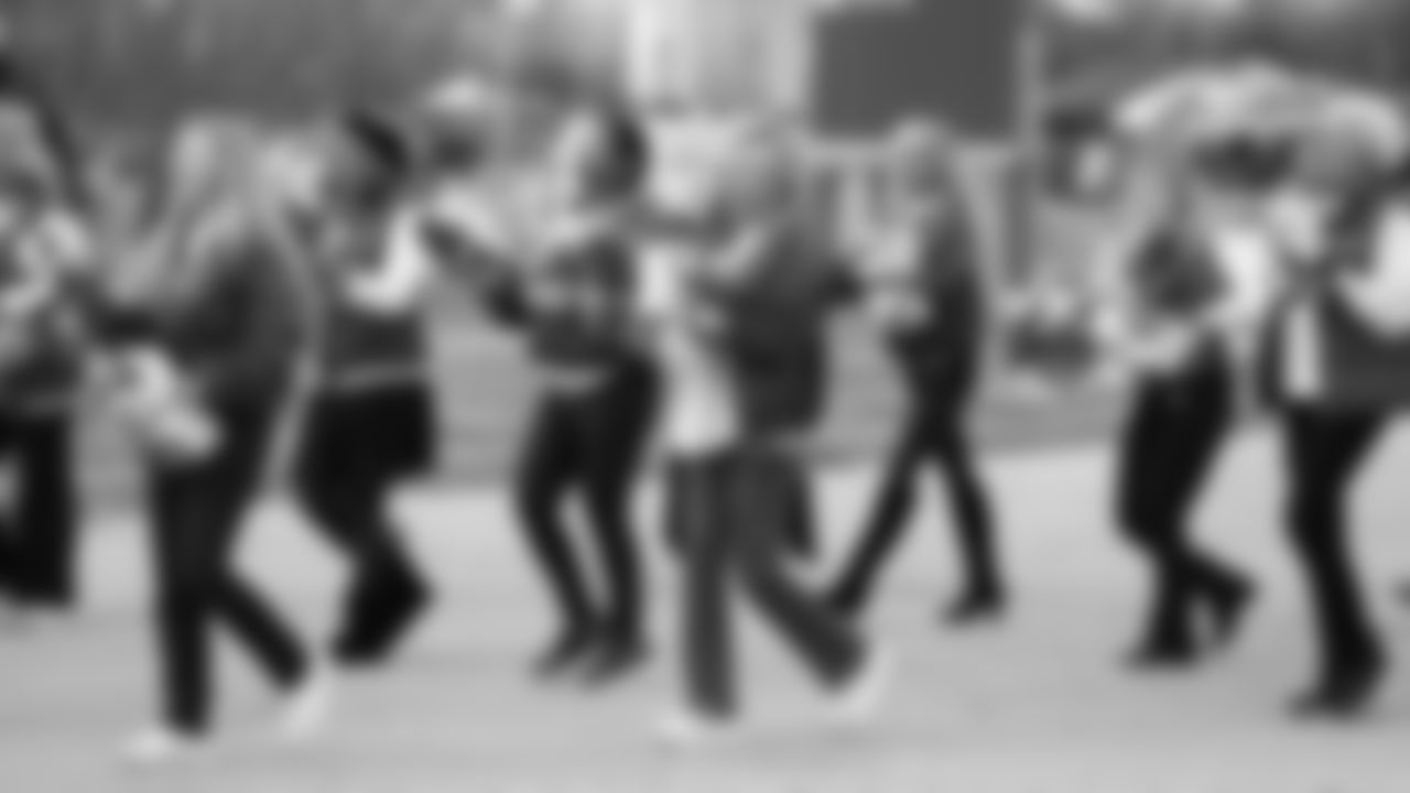 Kansas City Chiefs Alumni Cheerleaders in the pregame parade prior to a week 12 NFL Football game against the Indianapolis Colts on Sunday, November 23, 2025 in Kansas City, MO.