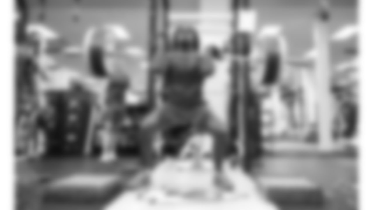 Kansas City Chiefs wide receiver Rashee Rice (4) puts in work in the weight room on Thursday, June 5, 2025.
