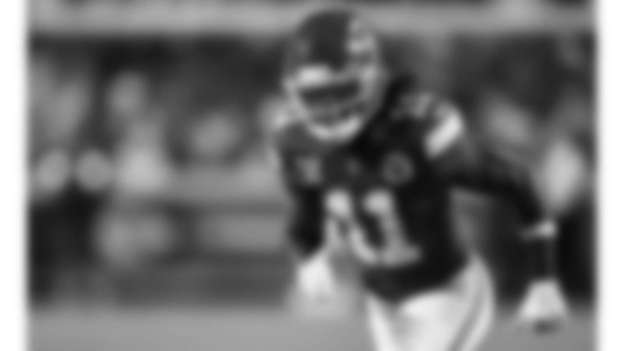 Kansas City Chiefs wide receiver Jalen Royals (11) in action during a week 17 NFL football game against the Denver Broncos, Thursday, December 25, 2025 in Kansas City, MO.