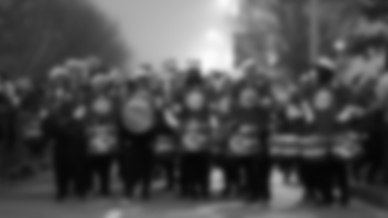 KC Rumble during the parade prior to an NFL week 17 matchup against the Denver Broncos, Thursday, December 25, 2025.