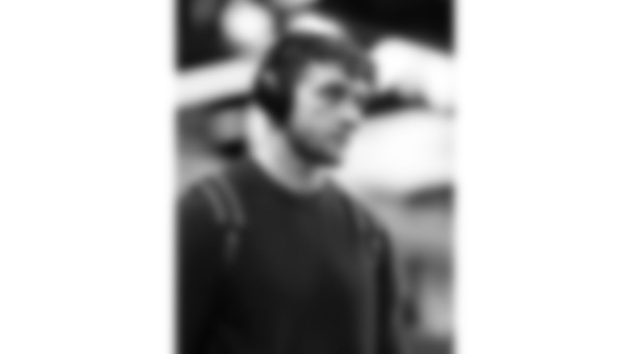 Kansas City Chiefs linebacker Jack Cochrane (43) arrives at Allegiant Stadium for a week 18 NFL football game against the Las Vegas Raiders, Sunday, January 4, 2026 in Las Vegas, NV.