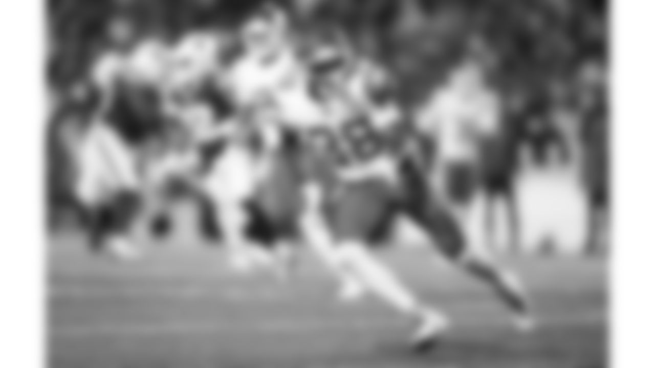 Kansas City Chiefs defensive back Kevin Knowles (38) during a week 9 NFL football game against the Buffalo Bills, Sunday, November 2, 2025 in Buffalo, NY