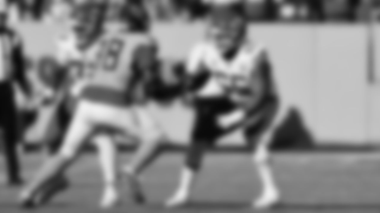 Kansas City Chiefs offensive lineman Trey Smith (65) in action during a week 16 NFL Football game against the Tennessee Titans on Sunday, December 21, 2025 in Nashville, Tennessee.