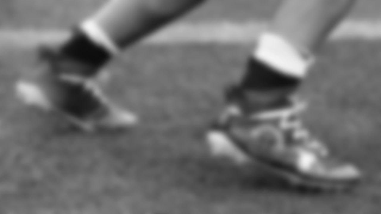 My Cause My Cleats prior to a week 12 NFL Football game against the Indianapolis Colts on Sunday, November 23, 2025 in Kansas City, MO