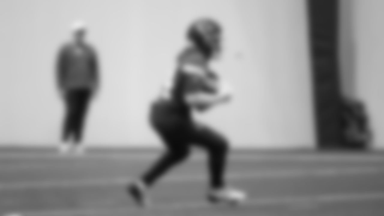 Kansas City Chiefs running back Brashard Smith (24) during a week 16 practice on Thursday, December 18, 2025 in Kansas City, MO.