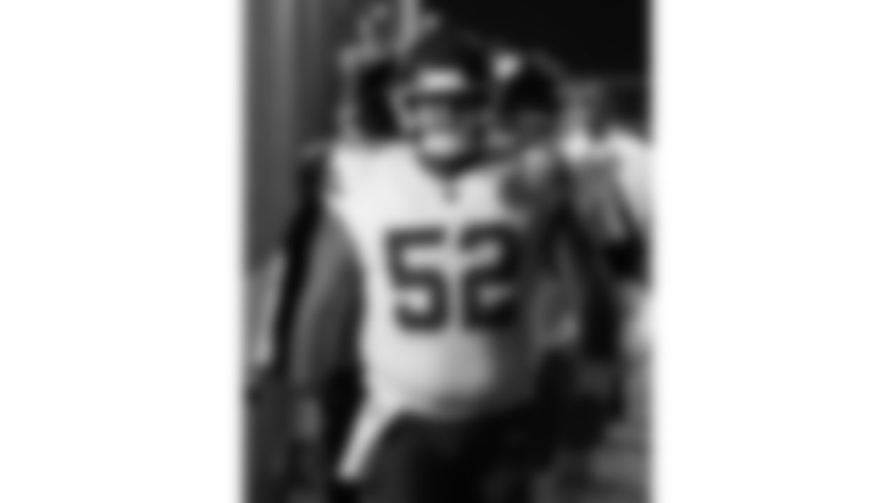 Kansas City Chiefs center Creed Humphrey (52) walks down the tunnel prior to the week 3 NFL football game against the New York Giants, Sunday, September 21, 2025 in East Rutherford, NJ.