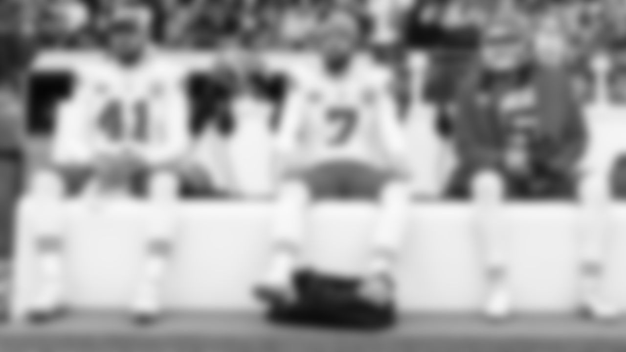 Kansas City Chiefs specialists prior to the regular season Week 15 NFL Football Game in Foxborough, MA on Sunday, December 17, 2023.