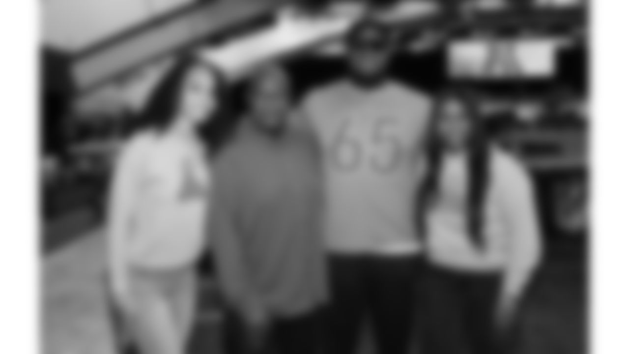 Kansas City Chiefs offensive lineman Trey Smith (65) and his family at the 2026 Pro Bowl opening night at the Moscone Center in San Francisco, California on Monday, February 2, 2026.