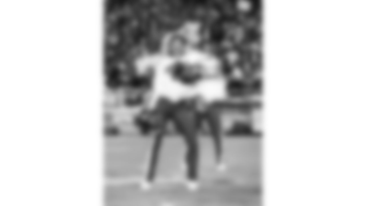 Kansas City Chiefs Cheerleaders perform on the field prior to a week 14 NFL Football game against the Houston Texans on Sunday, December 7, 2025 in Kansas City, MO.