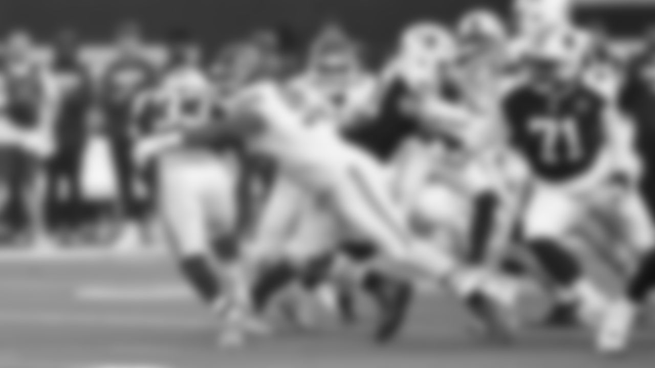 Kansas City Chiefs defensive tackle Chris Jones (95) makes a tackle during a week 13 NFL football game against the Dallas Cowboys on Thursday, November 27, 2025 in Arlington, TX.