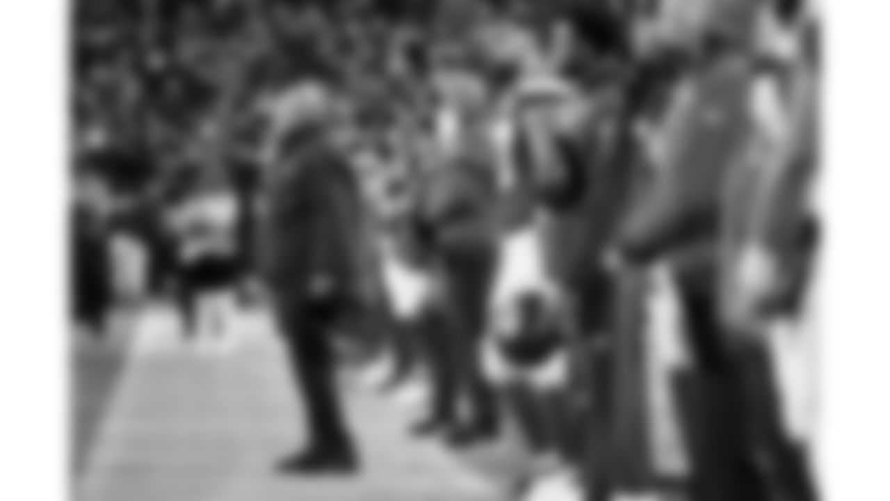 Kansas City Chiefs head coach Andy Reid stands for the National Anthem prior to a week 14 NFL football game against the Houston Texans, Sunday, December 7, 2025 in Kansas City, MO.