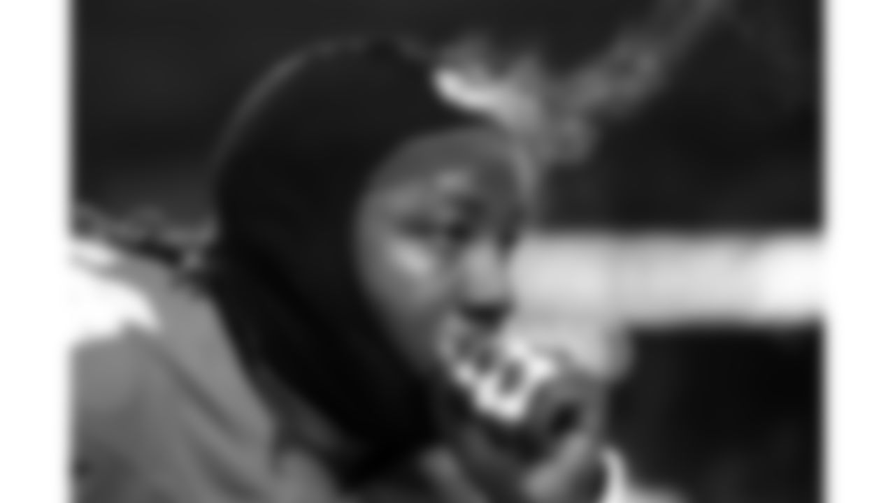 Kansas City Chiefs offensive tackle Wanya Morris (64) looks on prior to a week 14 NFL football game against the Houston Texans, Sunday, December 7, 2025 in Kansas City, MO.