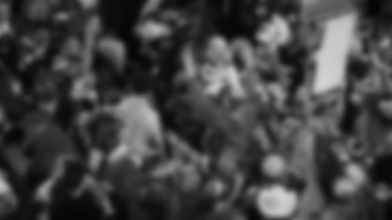 Kansas City Chiefs tight end Travis Kelce (87) throws his glove to a fan after an NFL week 17 matchup against the Denver Broncos, Thursday, December 25, 2025.