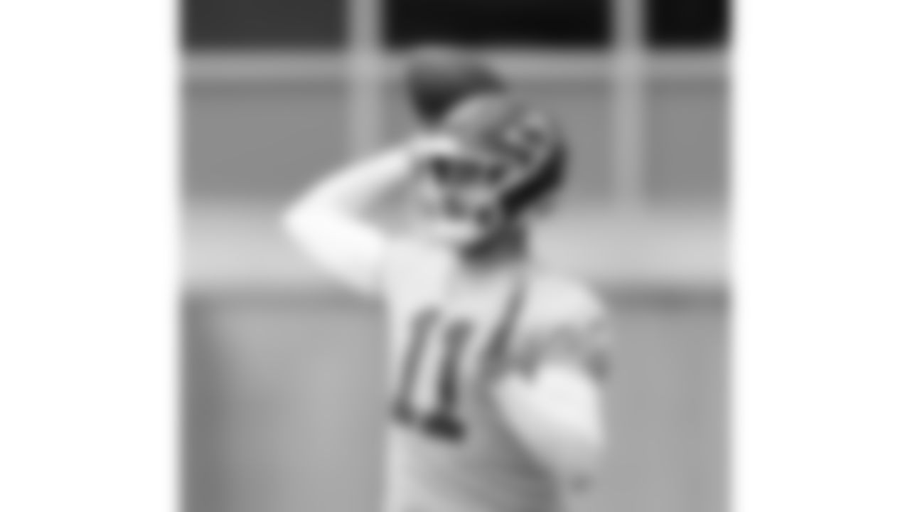 Kansas City Chiefs quarterback Carson Wentz (11) at practice during Phase 3 of OTAs on Wednesday, May 22, 2024 in Kansas City, MO.