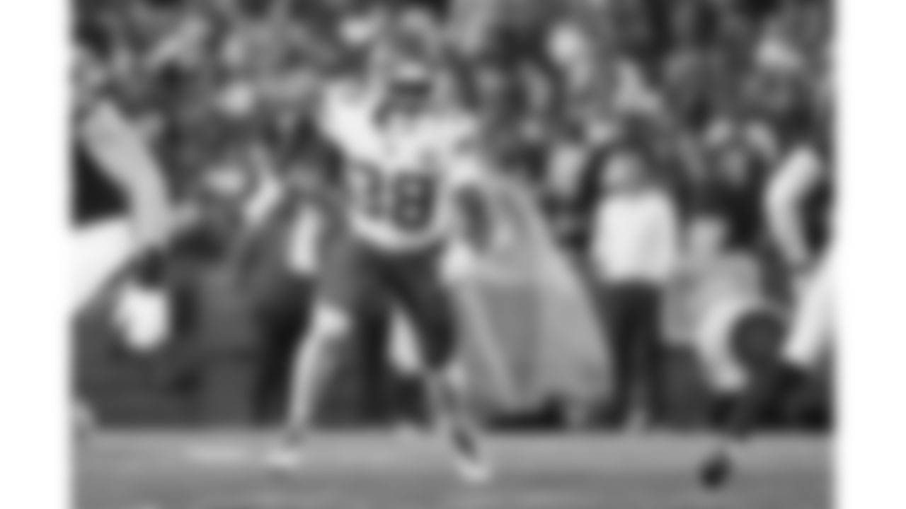 Kansas City Chiefs defensive back Kevin Knowles (38) during a week 9 NFL football game against the Buffalo Bills, Sunday, November 2, 2025 in Buffalo, NY