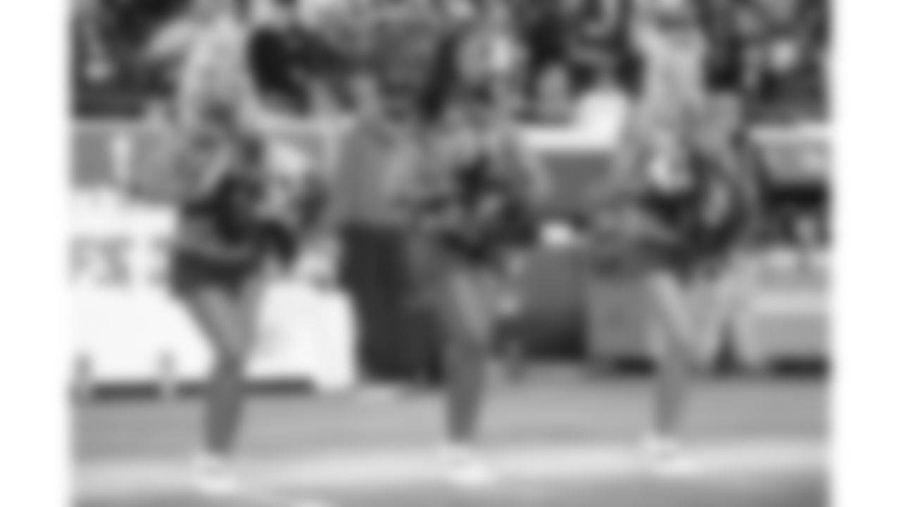 Kansas City Chiefs Cheerleaders before a week 8 NFL football game against the Washington Commanders, Monday, October 27, 2025, in Kansas City, MO.