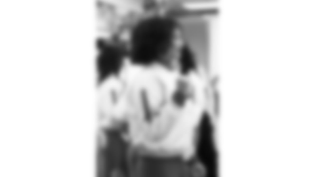 Kansas City Chiefs Cheerleaders in the locker room prior to a week 14 NFL Football game against the Houston Texans on Sunday, December 7, 2025 in Kansas City, MO.