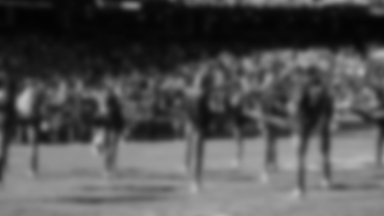 Kansas City Chiefs Cheerleaders before a week 12 NFL football game against the Indianapolis Colts, Sunday, November 23, 2025 in Kansas City, MO.