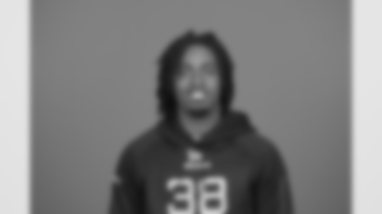 Utah State wide receiver Jalen Royals (WO38) poses for a portrait at the NFL football Combine on Wednesday, Feb. 26, 2025 in Indianapolis. (AJ Mast/AP Content Services for the NFL)