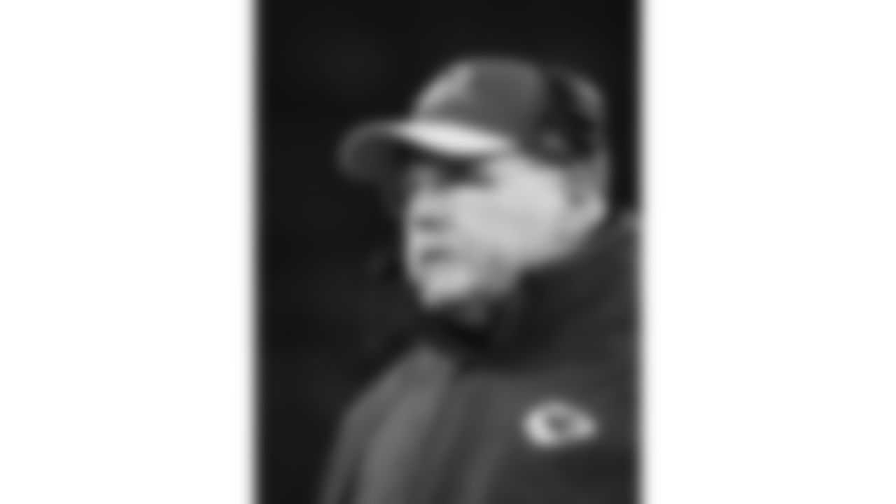Kansas City Chiefs Head Coach Andy Reid prior to the regular season Week 13 NFL Football Game at Lambeau Field in Green Bay, WI on Sunday, December 3, 2023.