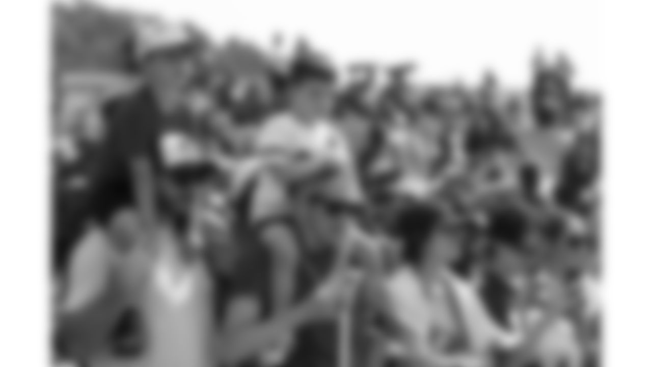 Kansas City Chiefs fans watch day 10 of training camp practice on Saturday, August 2, 2025.