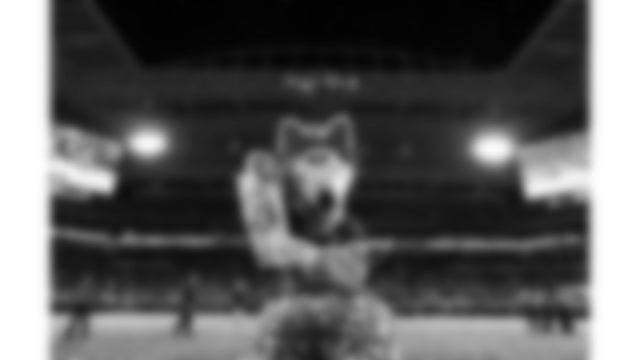 KC Wolf after Super Bowl LIV between the Kansas City Chiefs and San Francisco 49ers at Hard Rock Stadium in Miami Gardens, Florida on February 2, 2020.
