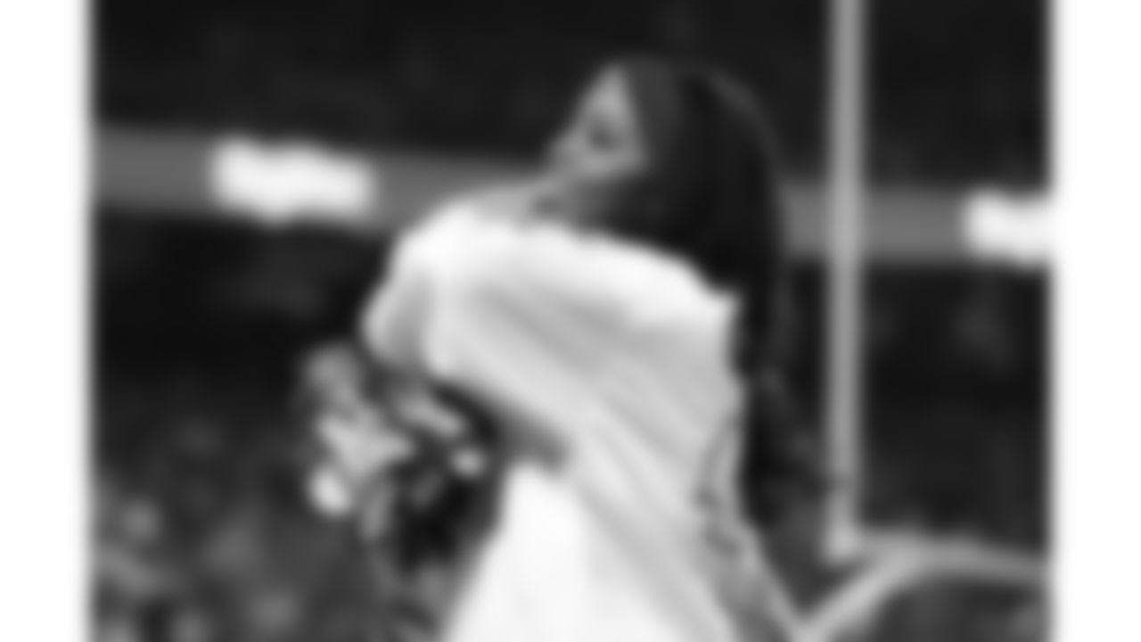 Kansas City Chiefs Cheerleaders perform during a week 14 NFL Football game against the Houston Texans on Sunday, December 7, 2025 in Kansas City, MO.