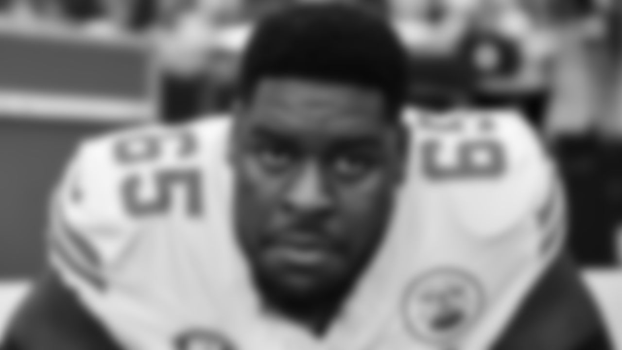 Kansas City Chiefs offensive lineman Trey Smith (65) prior to the regular season Week 12 NFL Football Game at Allegiant Stadium in Las Vegas, NV on Sunday, November 26, 2023.