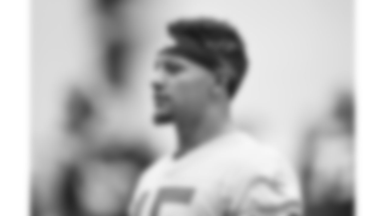 Kansas City Chiefs quarterback Patrick Mahomes (15) during phase 3 of OTAs on Wednesday June 18, 2025 in Kansas City, MO.