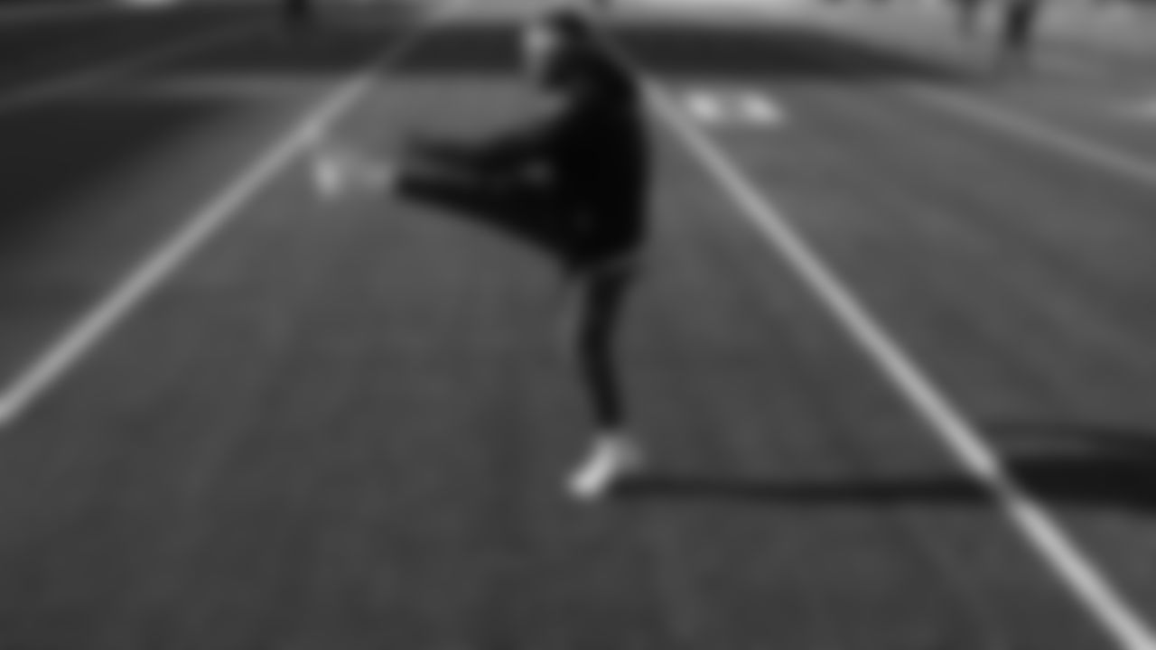 Kansas City Chiefs linebacker Jeffrey Bassa (31) warms up prior to a week 16 NFL Football game against the Tennessee Titans on Sunday, December 21, 2025 in Nashville, Tennessee.