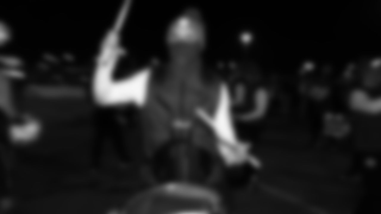 KC Rumble prior to an NFL week 14 matchup against the Houston Texans, Sunday December 7, 2025.