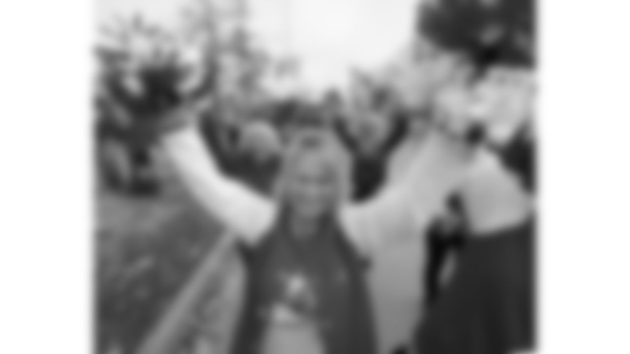 Kansas City Chiefs Alumni Cheerleaders in the pregame parade prior to a week 12 NFL Football game against the Indianapolis Colts on Sunday, November 23, 2025 in Kansas City, MO.