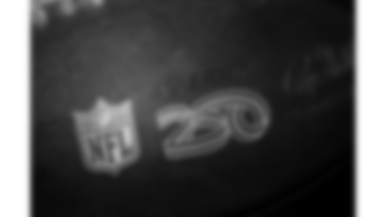 NFL 250 game ball detail for a week 18 NFL football game between the Las Vegas Raiders and the Kansas City Chiefs, Sunday, January 4, 2026 in Las Vegas, NV.