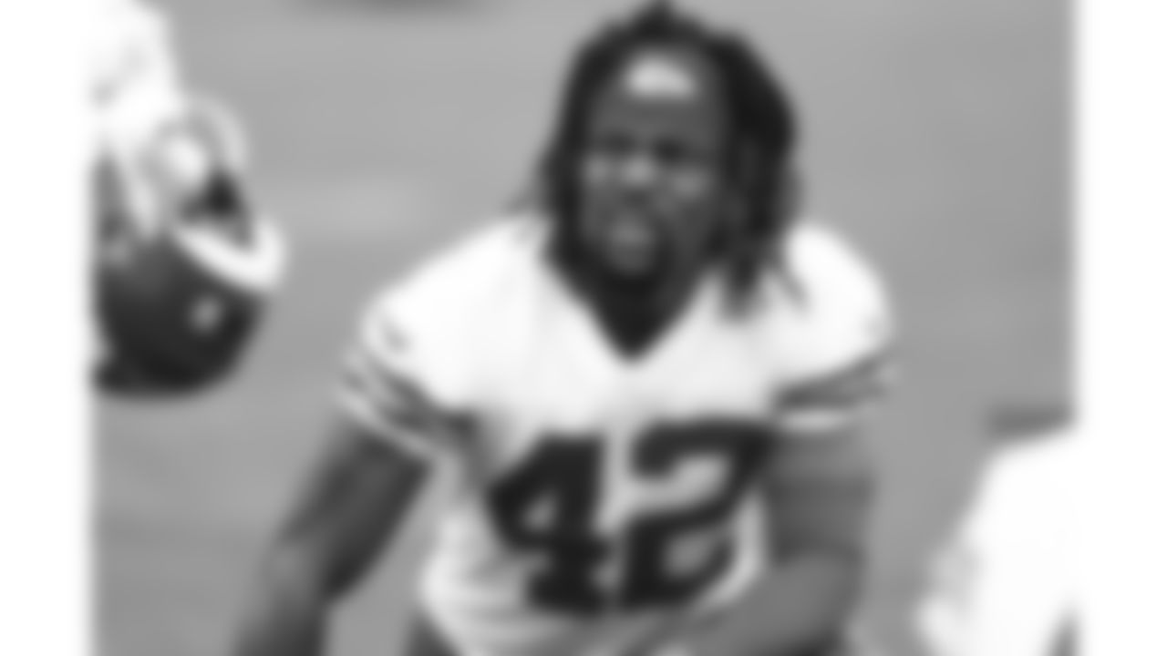 Kansas City Chiefs safety Major Williams (42) during phase 3 of OTAs on Friday June 13, 2025 in Kansas City, MO.